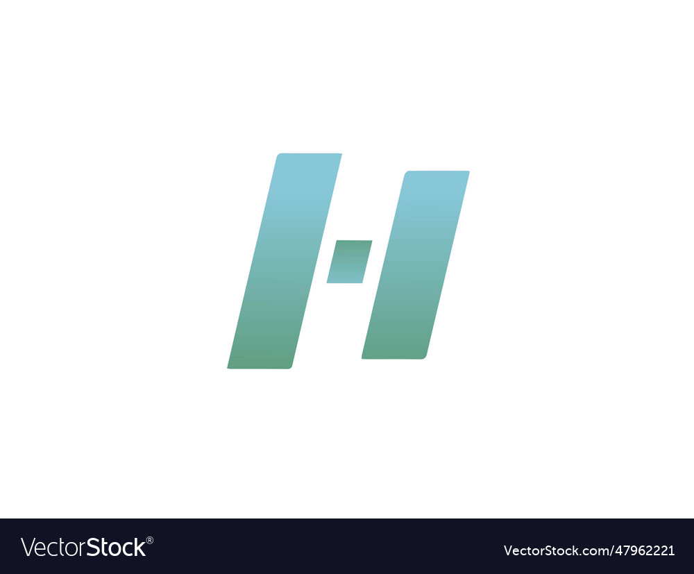 Letter h logo icon design template elements Vector Image