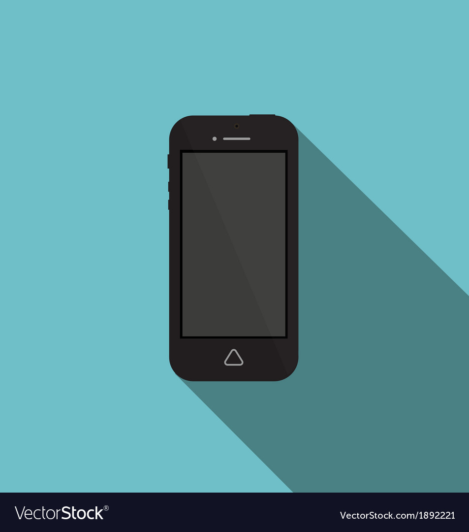 Phone icon minimal style white Royalty Free Vector Image