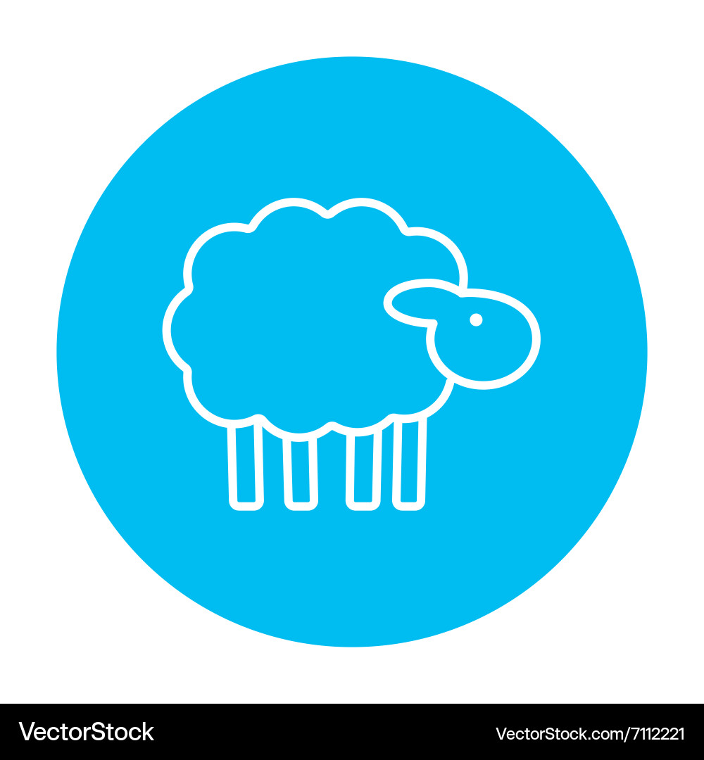 Sheep line icon Royalty Free Vector Image - VectorStock