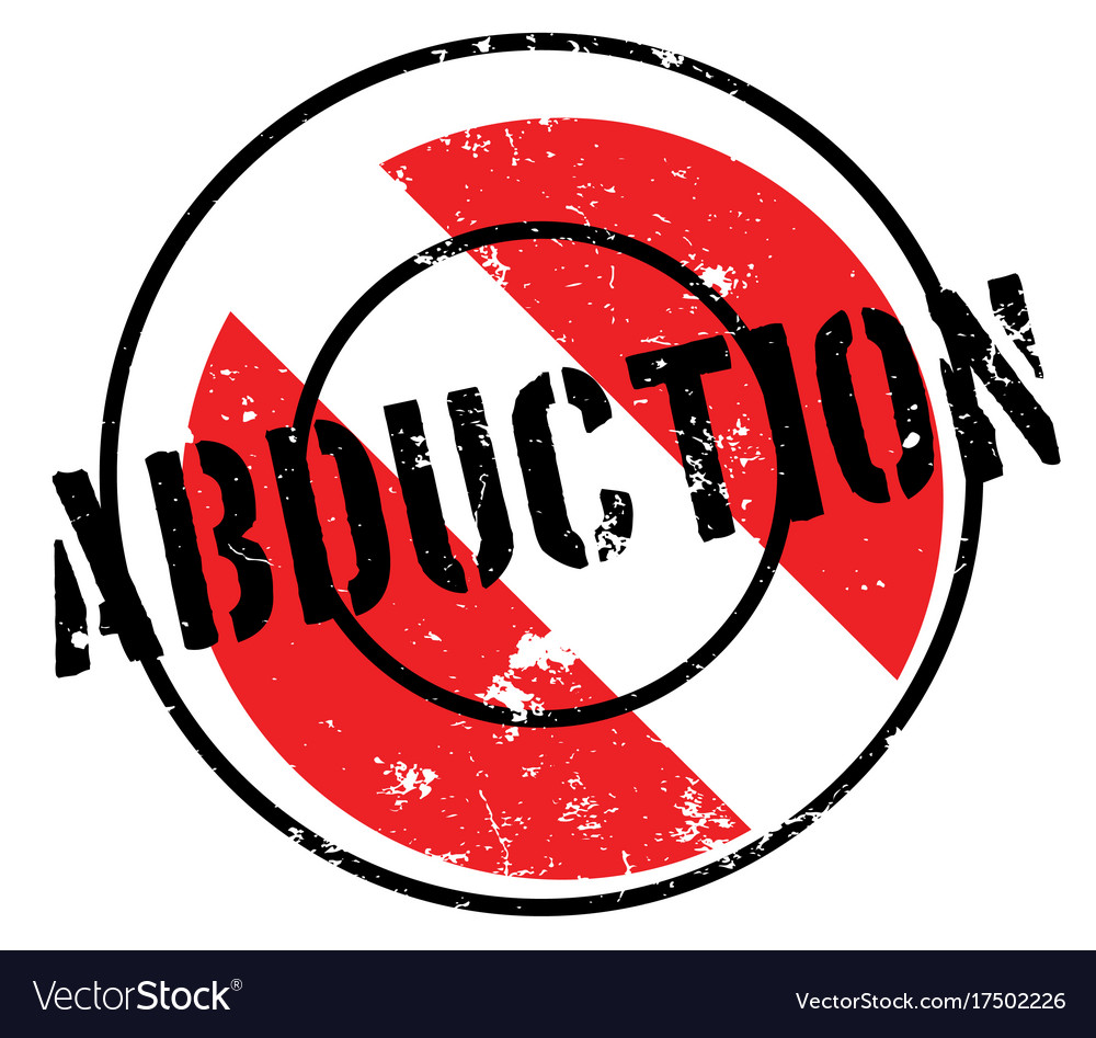 Abduction Rubber Stamp Royalty Free Vector Image