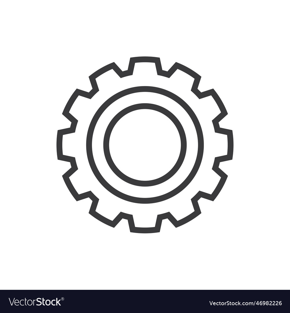 Gear technology logo Royalty Free Vector Image