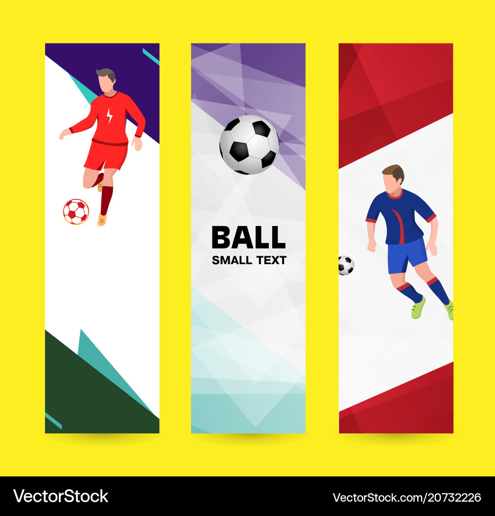Set abstract sport banner on a light bright Vector Image