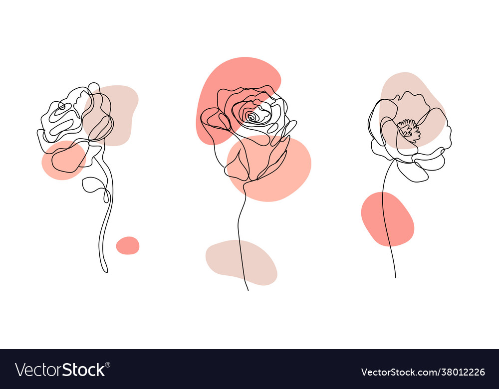 Set Hand Drawn Single Continuous Line Royalty Free Vector Set Hand Drawn Single Continuous Line Royalty Free Vector