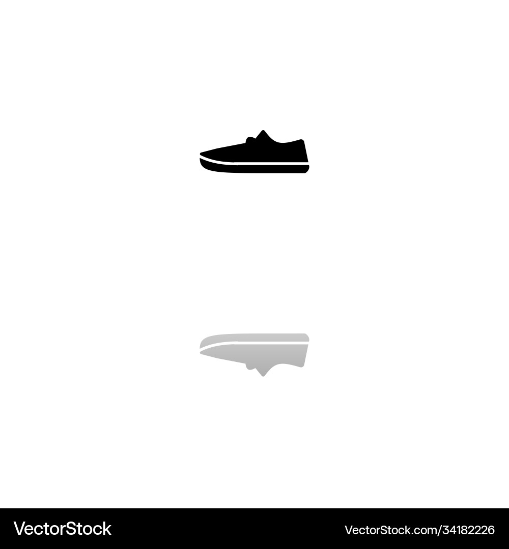 Sneakers icon flat Royalty Free Vector Image - VectorStock