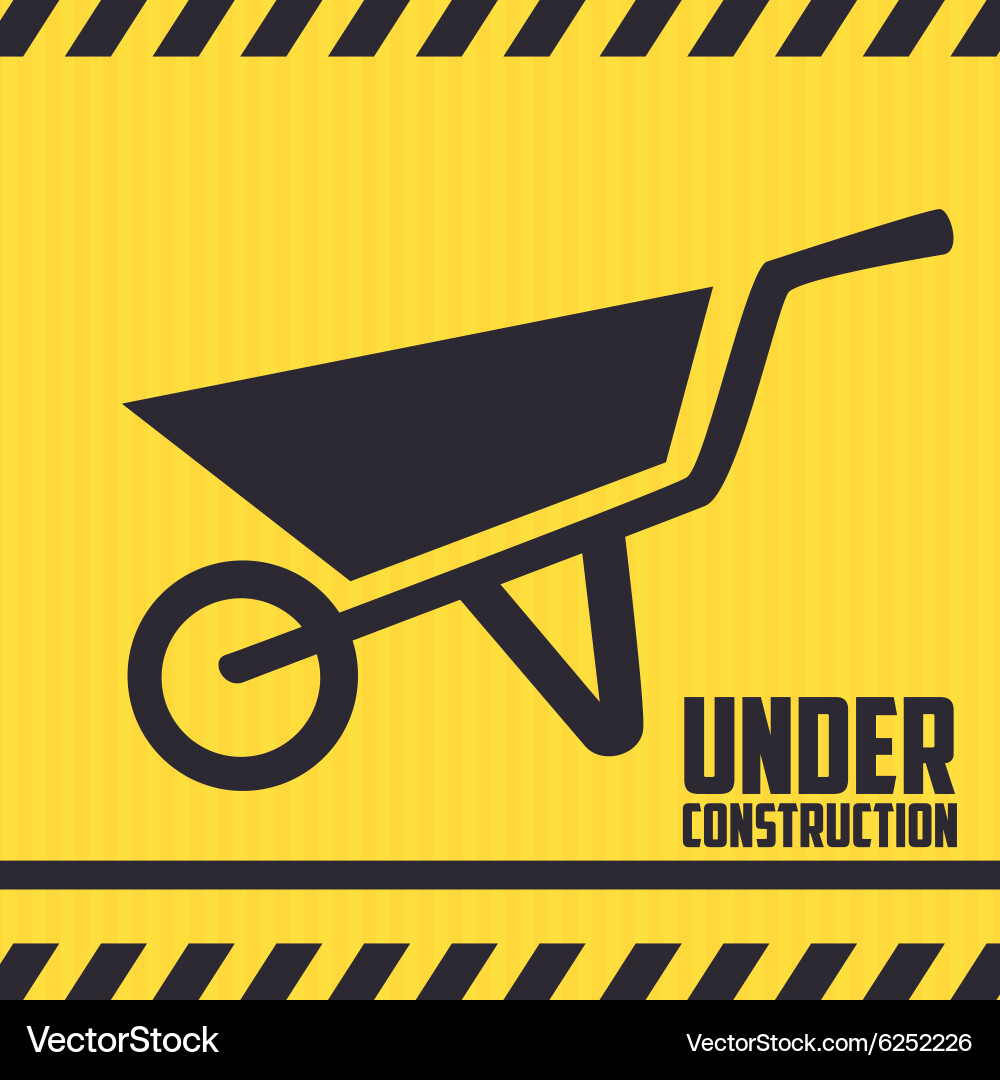 Under construction Royalty Free Vector Image - VectorStock