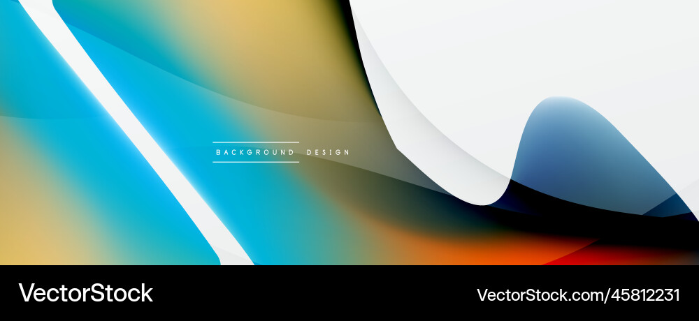 Abstract background fluid gradient color wave Vector Image