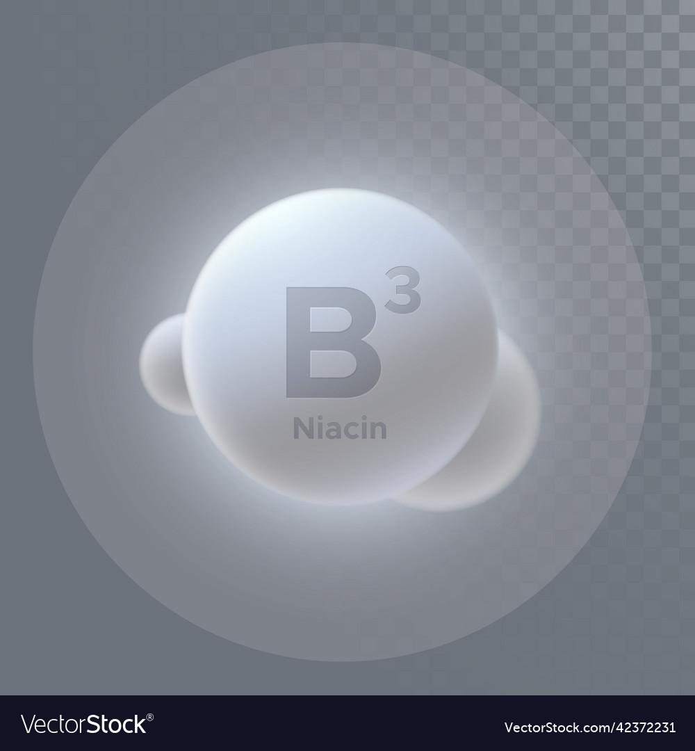 Vitamin b3 icon vector image Vitamin b3 icon