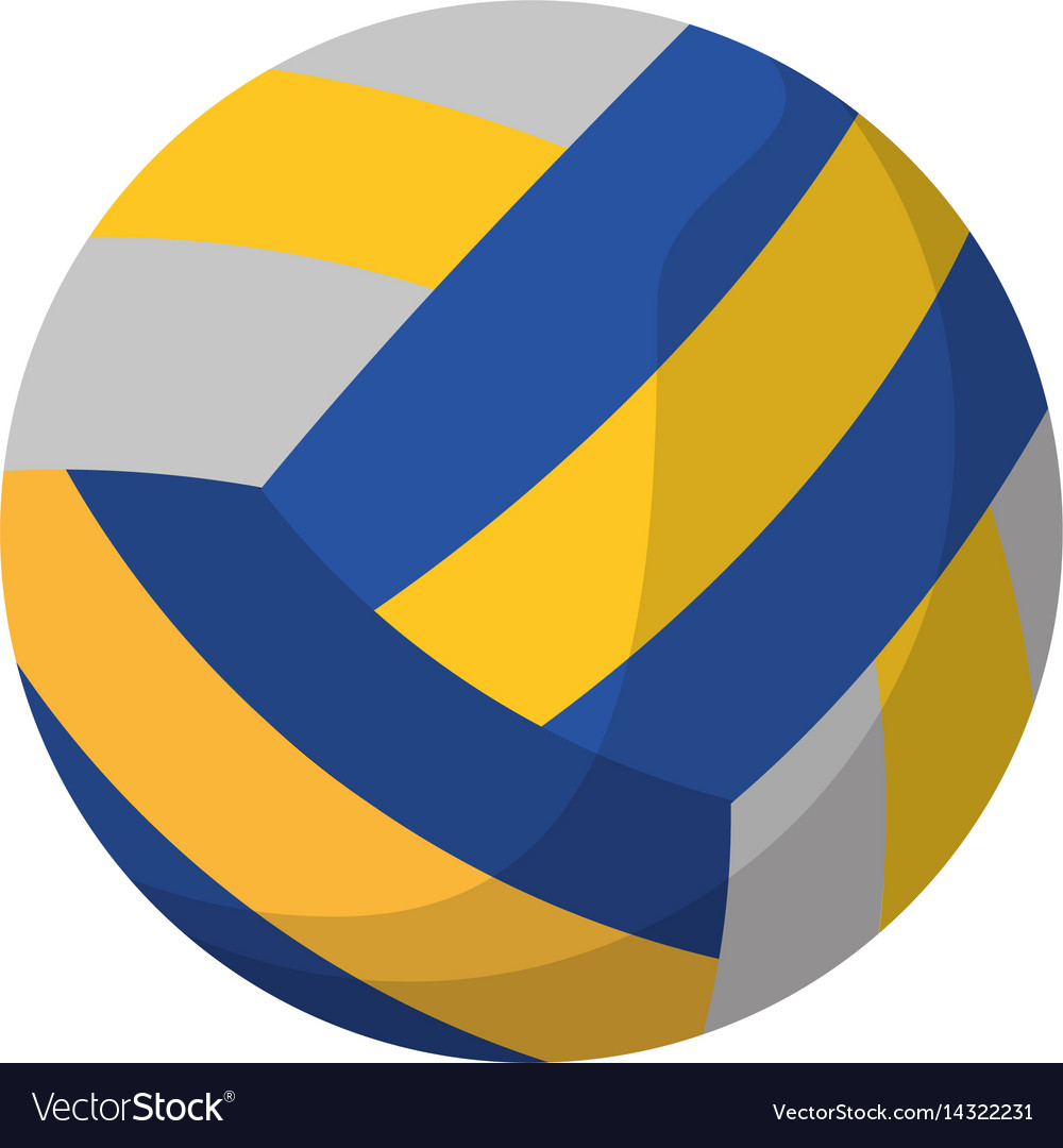 Volleyball ball sport icon Royalty Free Vector Image