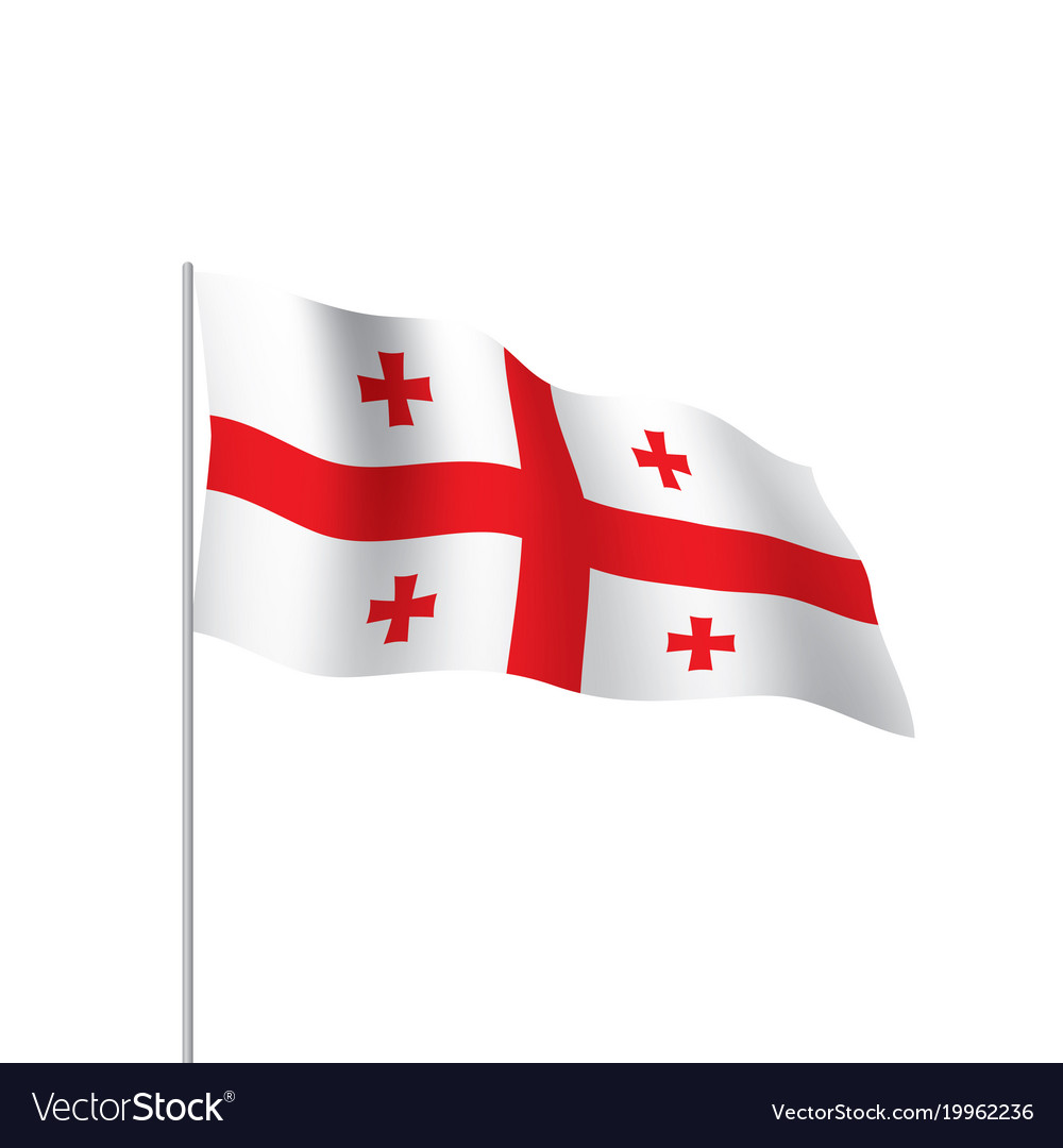 Georgia flag Royalty Free Vector Image - VectorStock