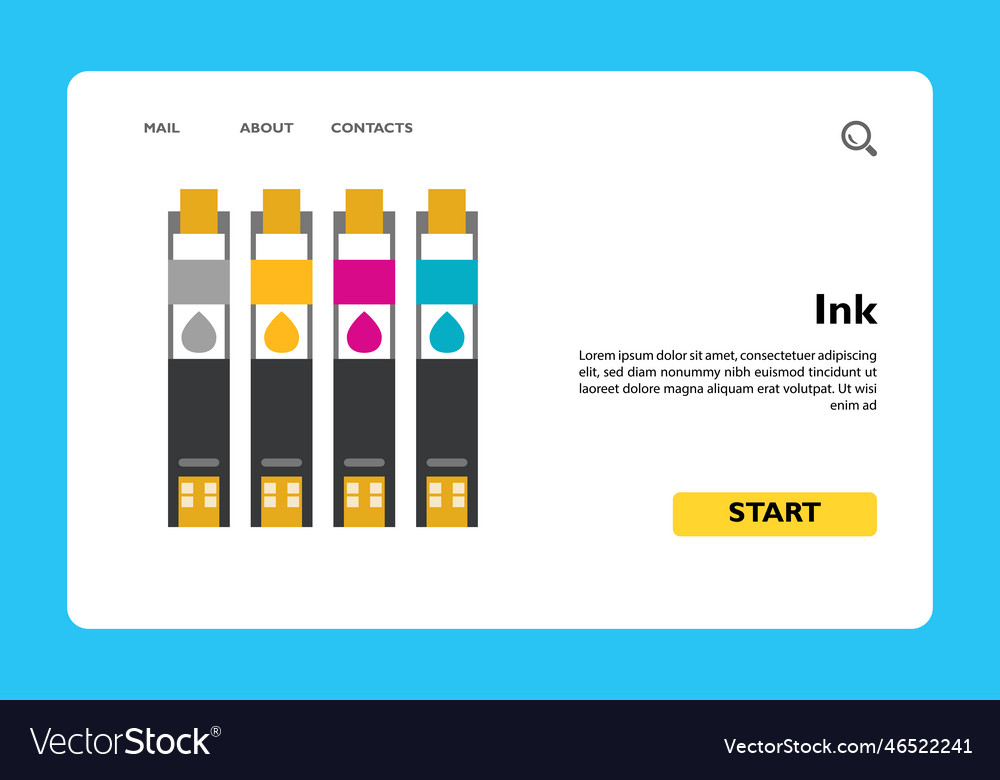 Ink jet icon Royalty Free Vector Image - VectorStock