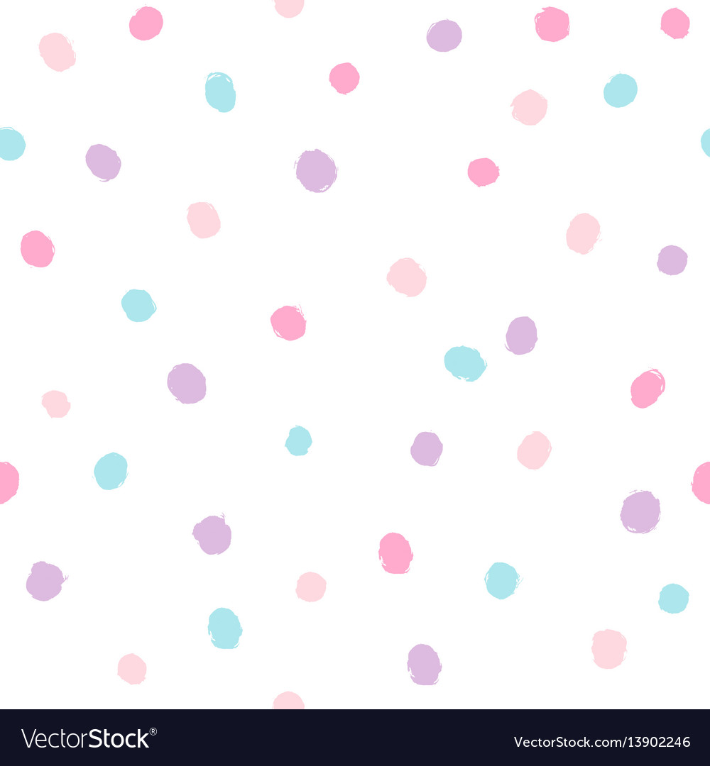 Different colors dots background vector image Different colors dots background