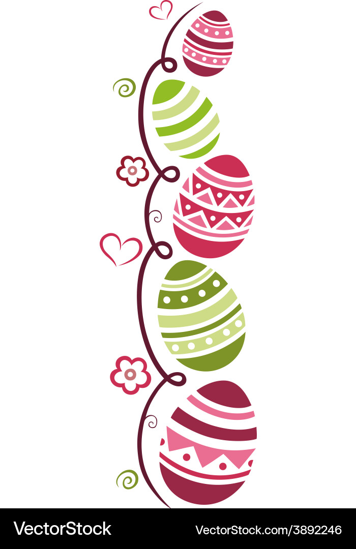 Easter eggs Royalty Free Vector Image - VectorStock