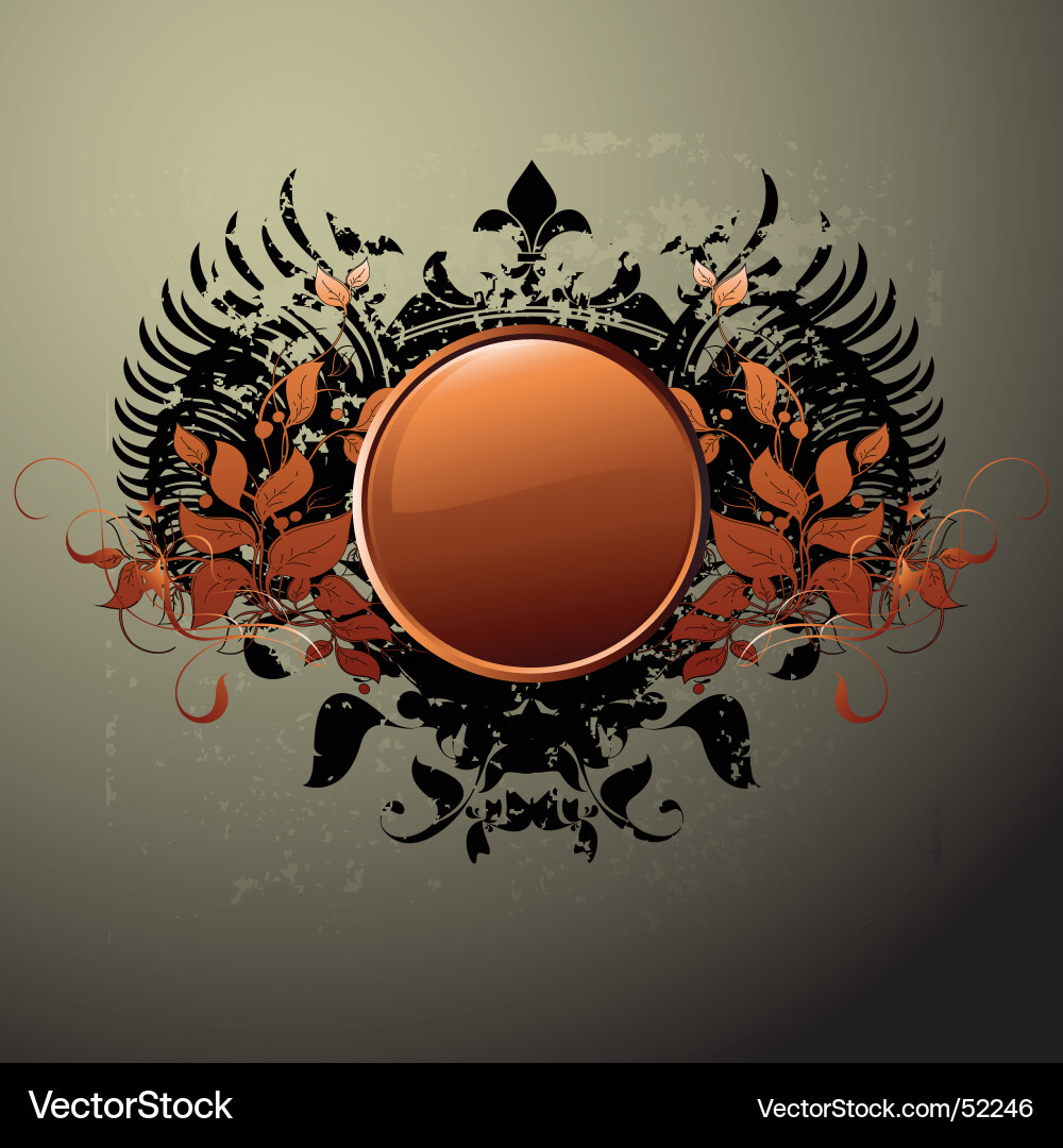 Ornamental shield Royalty Free Vector Image - VectorStock