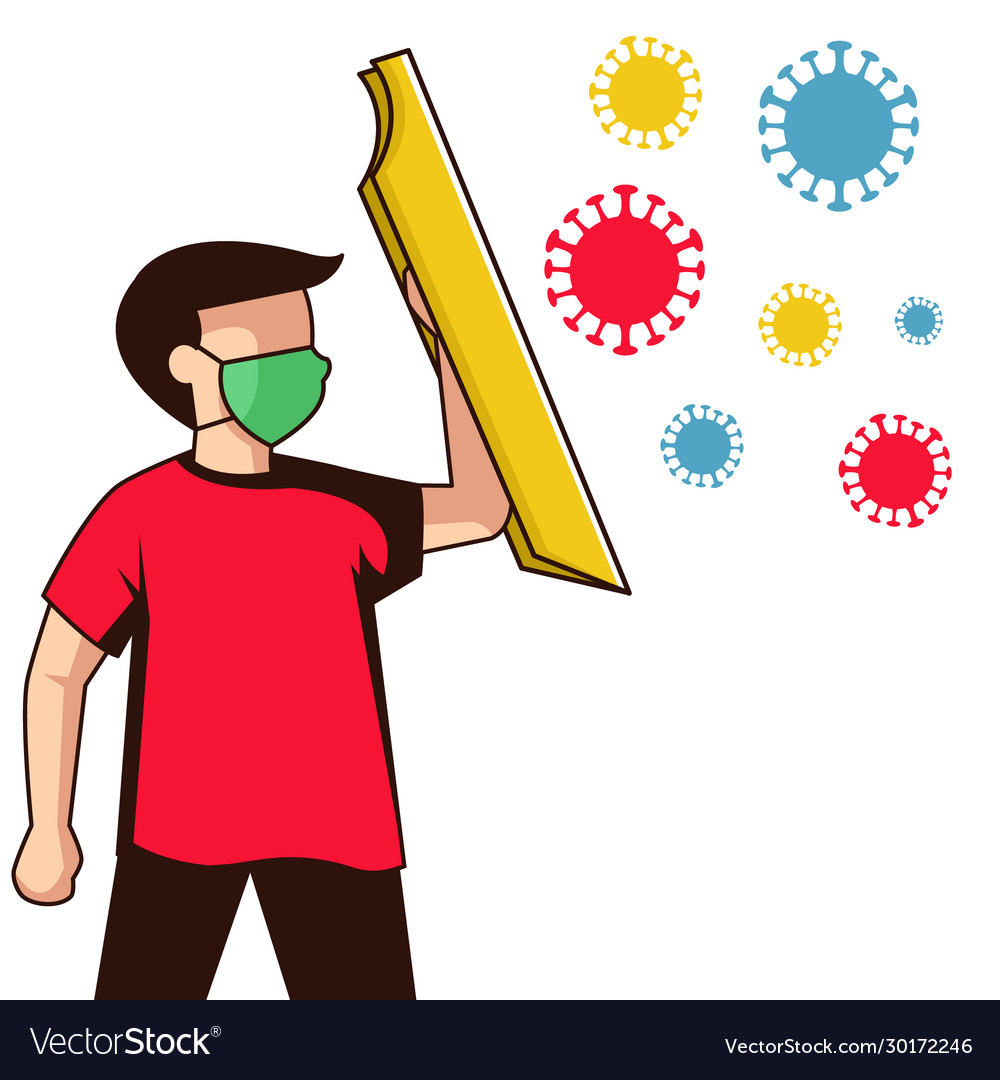 Try to protect from viruses royalty free vector image