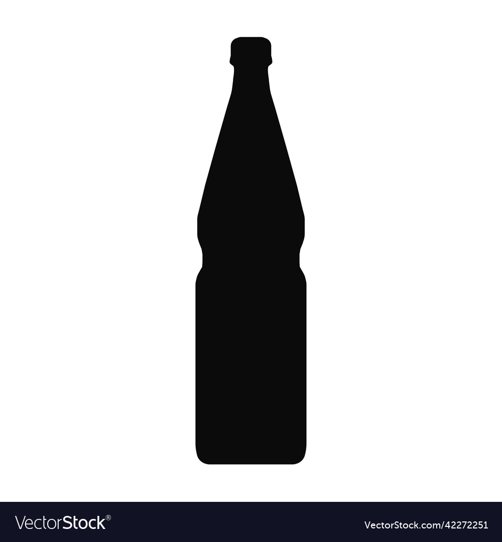 Bottle icon black color Royalty Free Vector Image