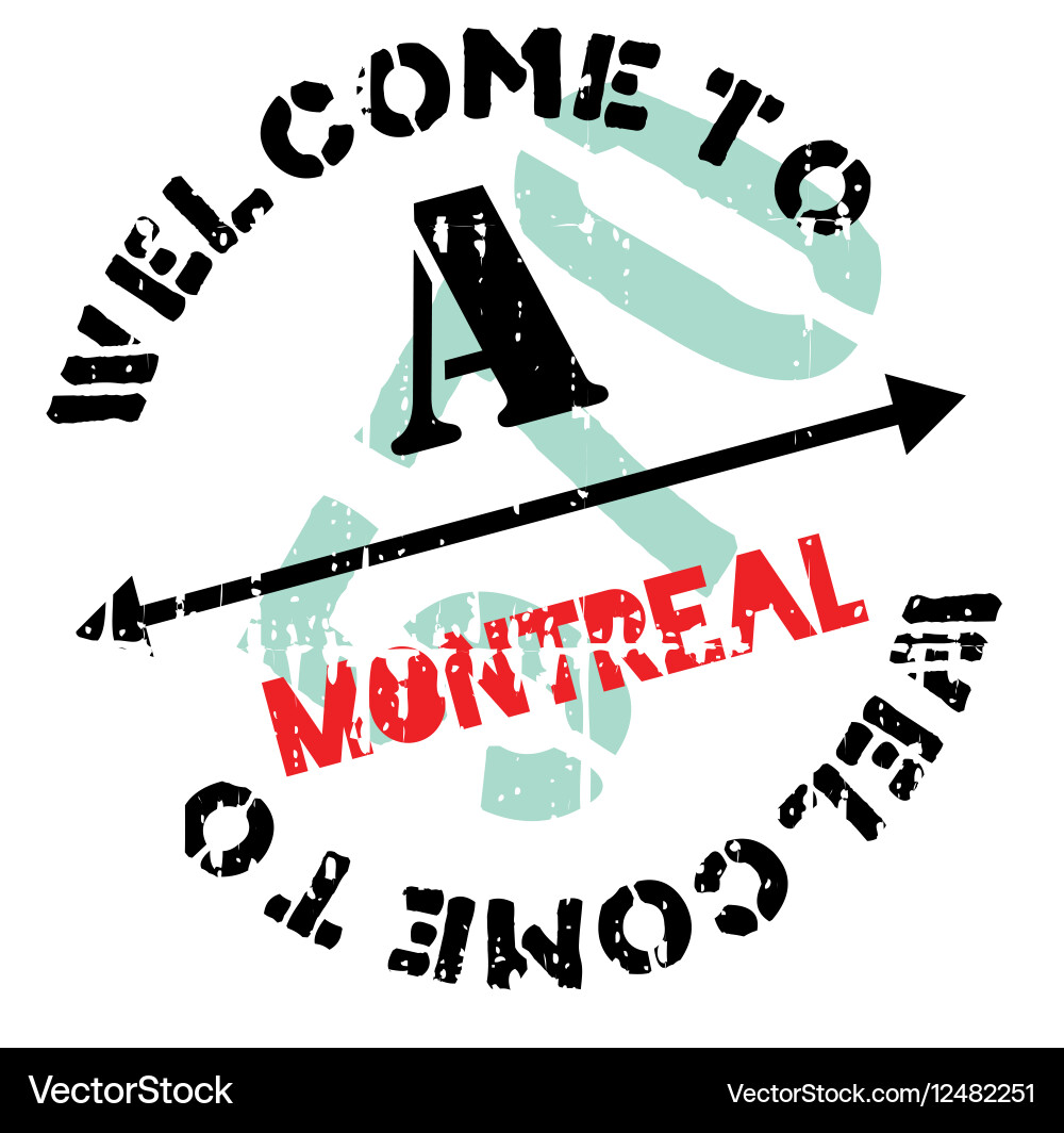 Montreal stamp rubber grunge Royalty Free Vector Image