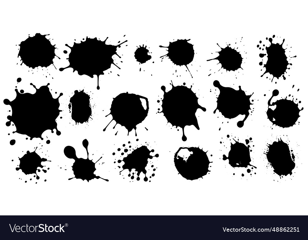 Set of brushes mega pack different brush Vector Image