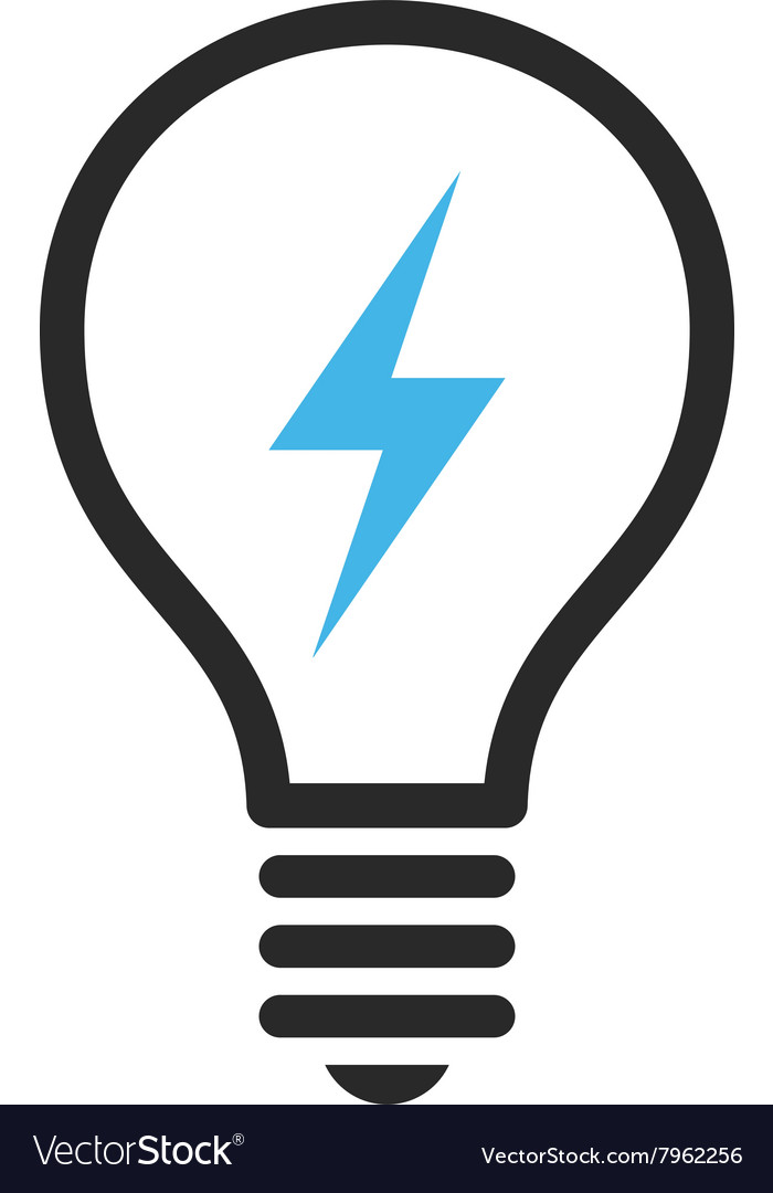 Electrical bulb flat pictograph