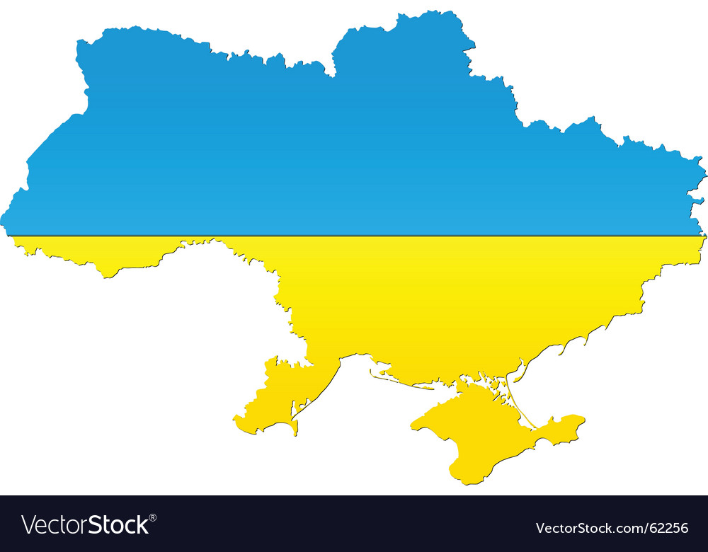 Map ukraine Royalty Free Vector Image - VectorStock