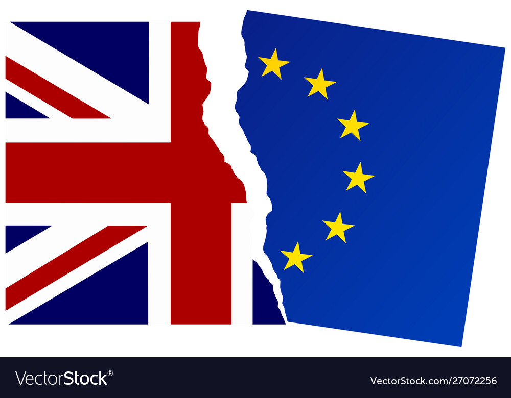 United kingdom exit from european union Royalty Free Vector