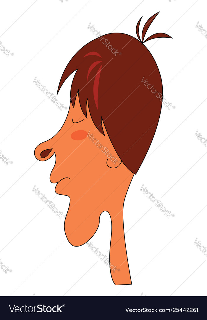 Boy With Short Hair Or Color Royalty Free Vector Image