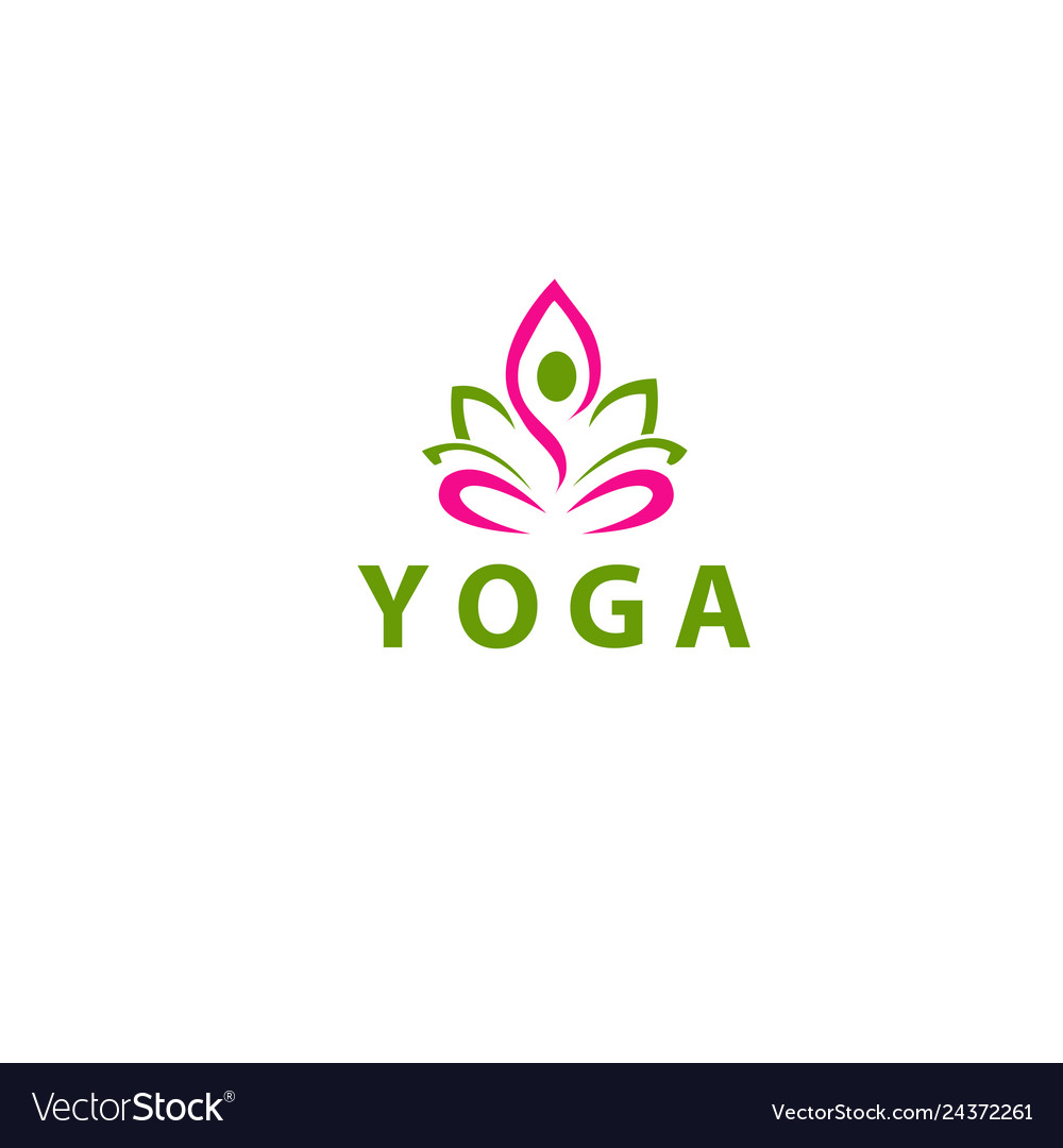 Yoga logo vector image