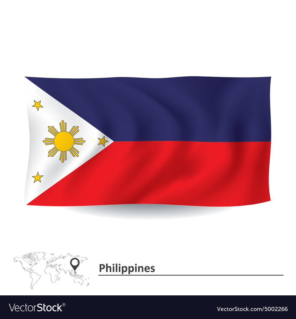 Flag of philippines Royalty Free Vector Image - VectorStock