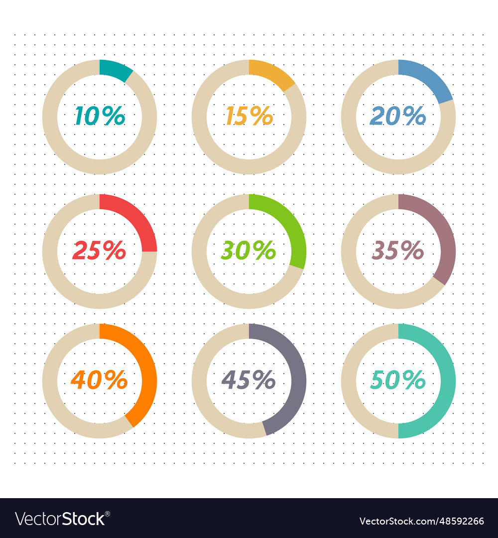 Infographic charts Royalty Free Vector Image - VectorStock