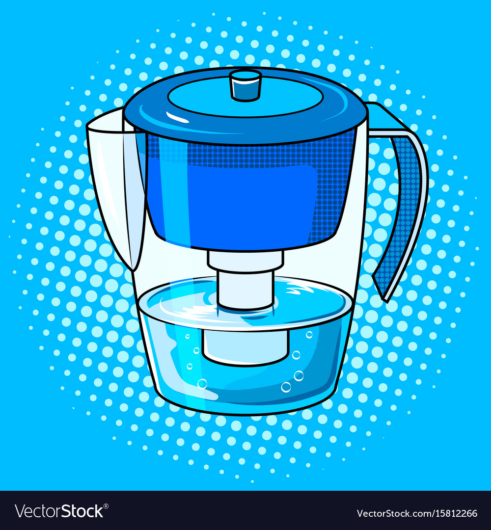 Water jug filter pop art