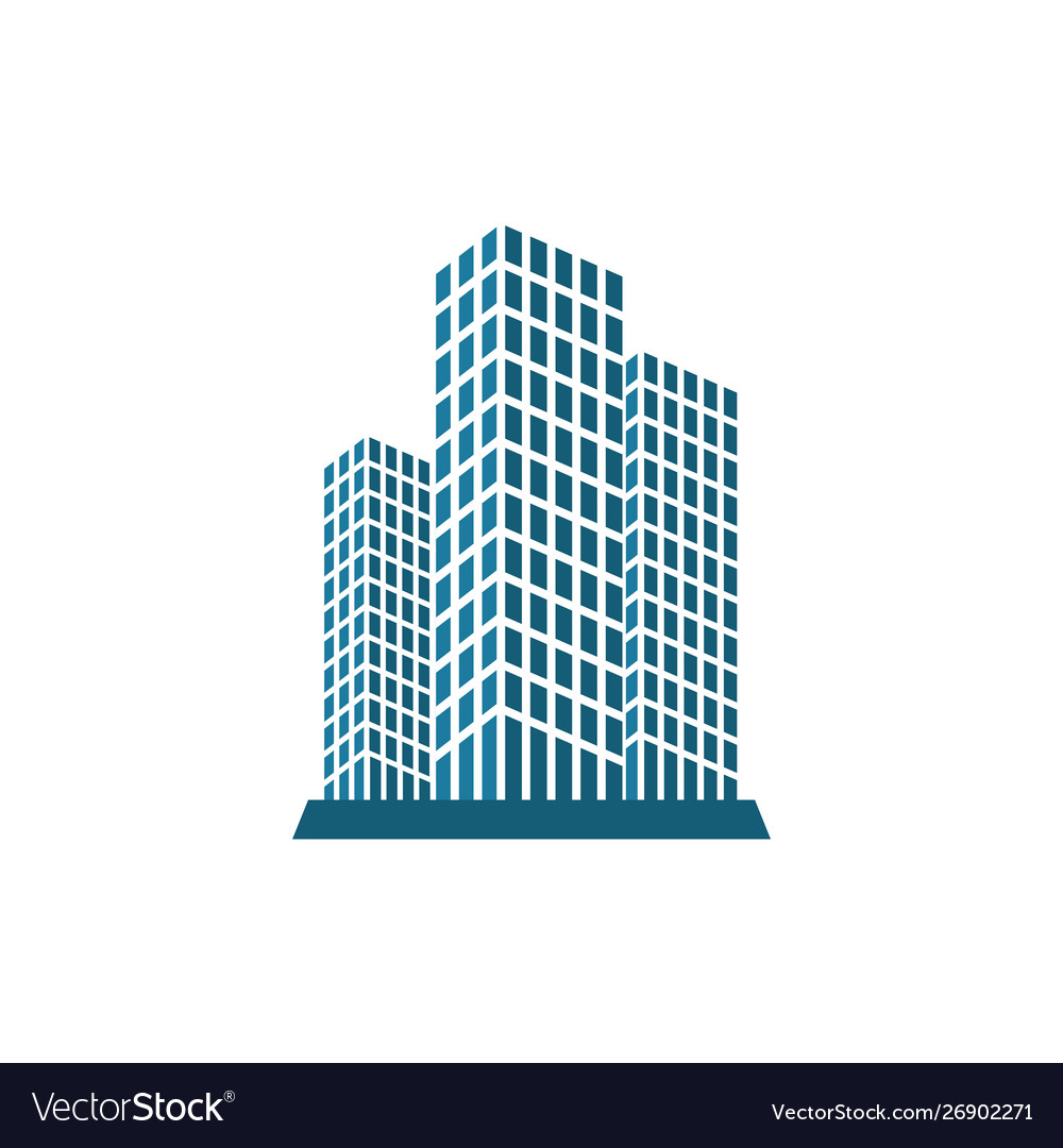 Building graphic design template isolated Vector Image