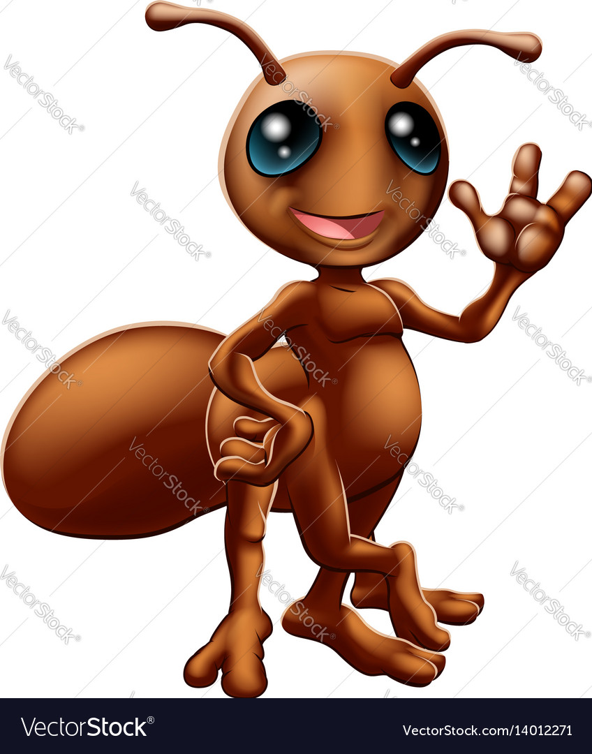 Cartoon ant mascot Royalty Free Vector Image - VectorStock Cartoon ant mascot Royalty Free Vector Image - VectorStock