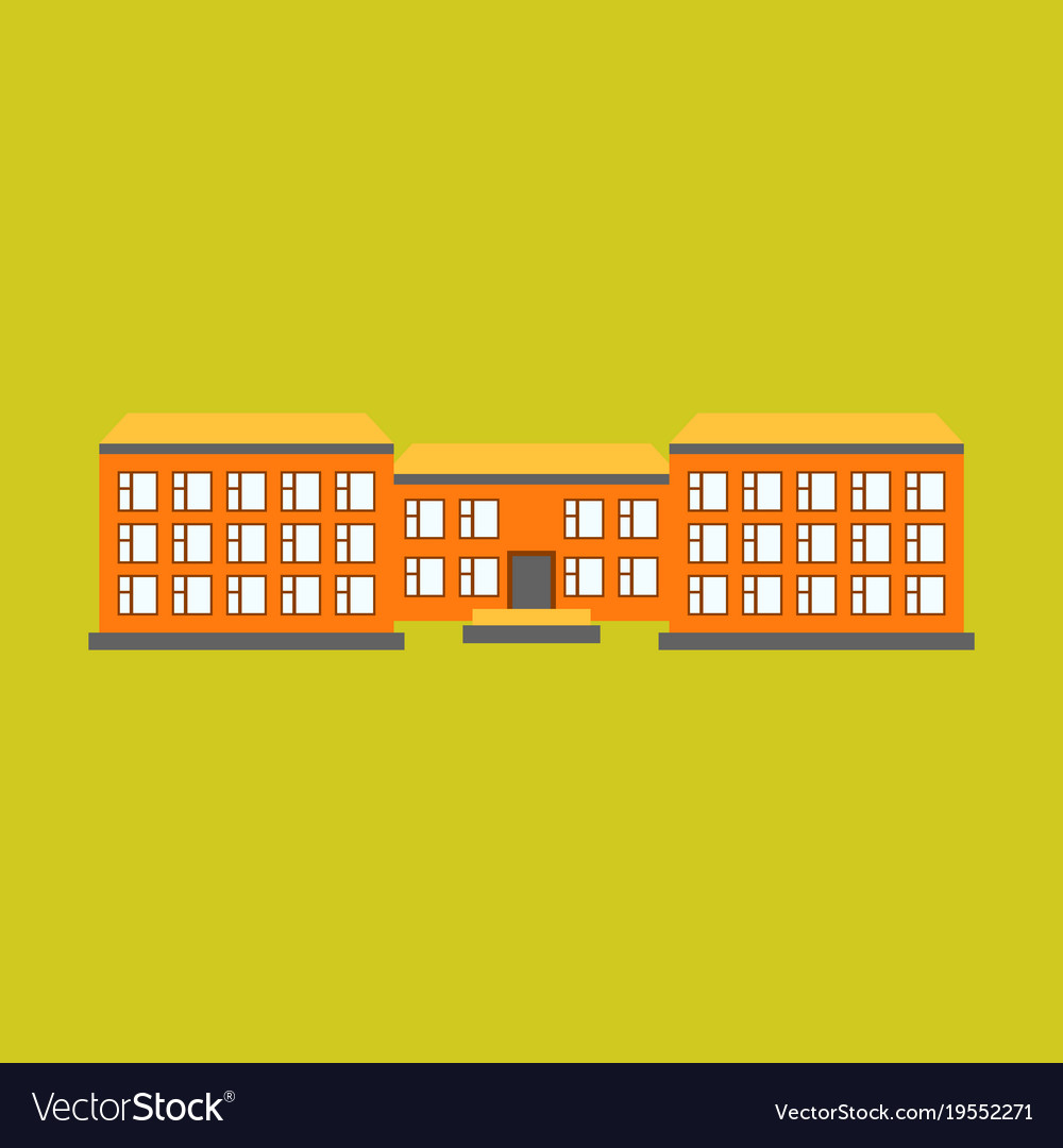 Isolated city buildings icon public building Vector Image