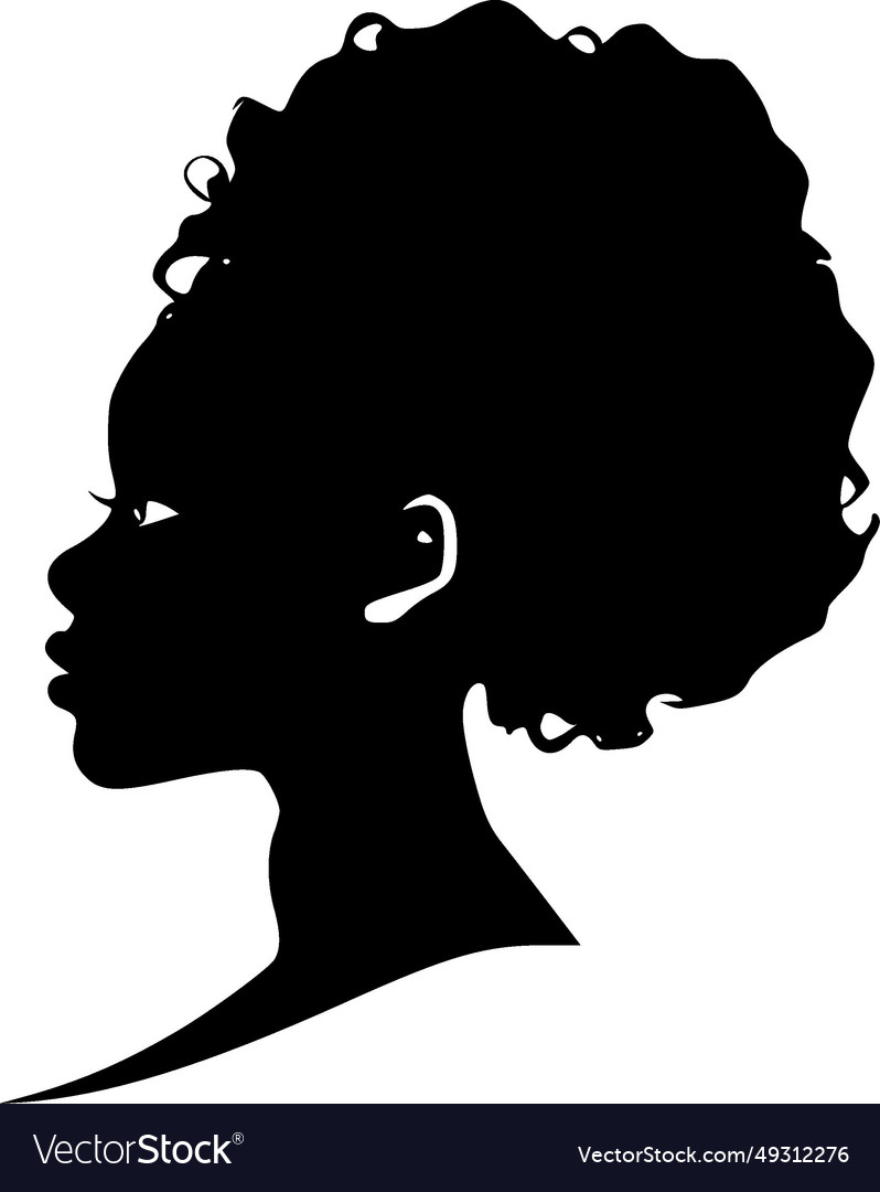 Black women - minimalist and flat logo Royalty Free Vector