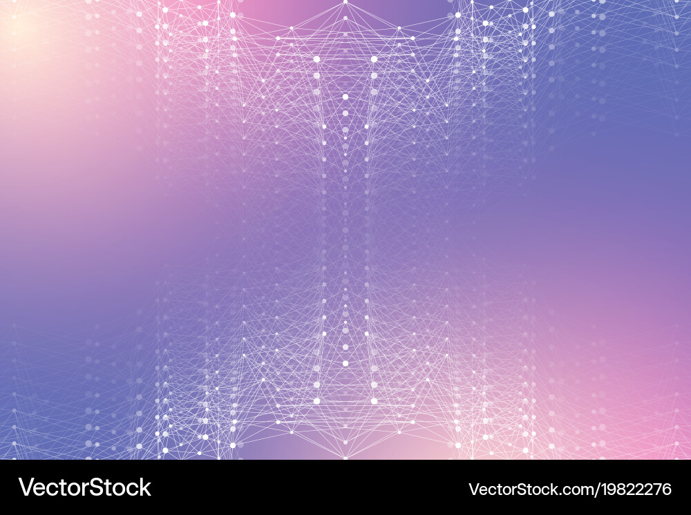 Global network connection network and big data Vector Image
