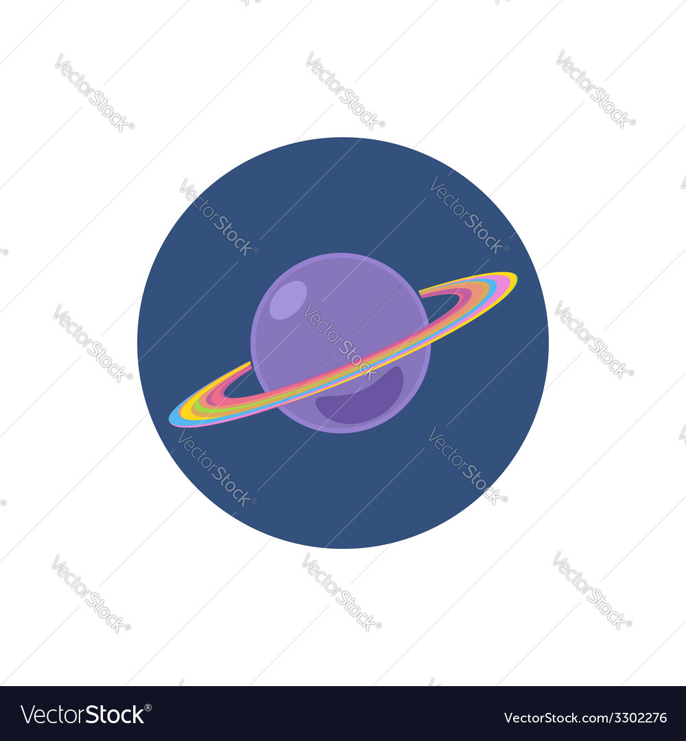 Saturn icon planet Royalty Free Vector Image - VectorStock