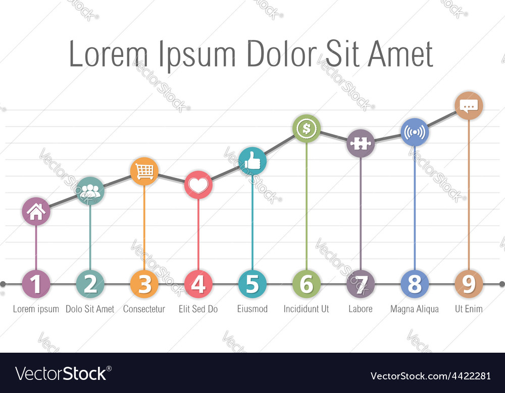bar graph template royalty free vector image vectorstock