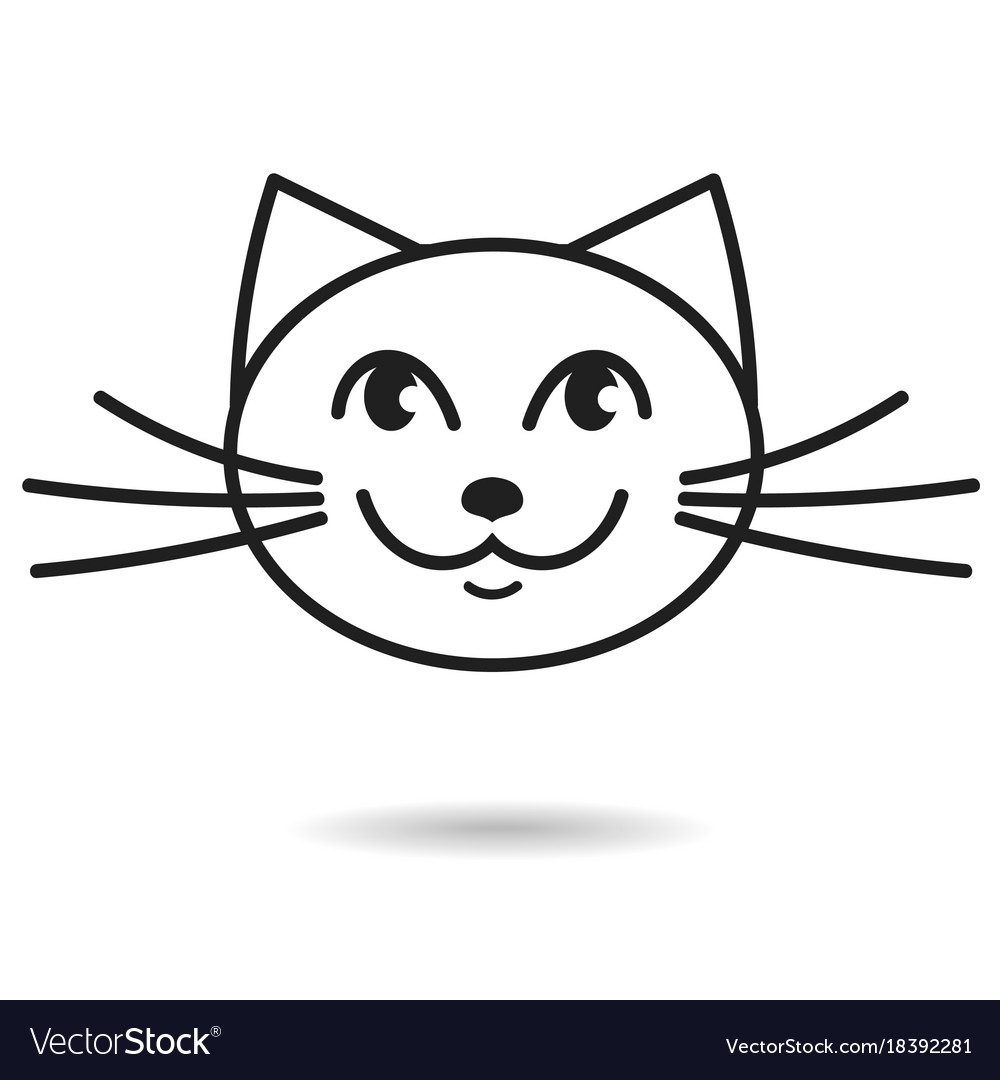 Cute cats collection, vector icons, hand drawn illustrations