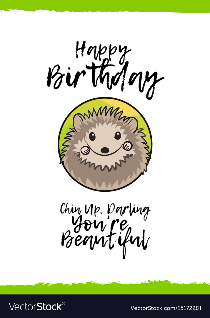 Happy birthday greeting card Royalty Free Vector Image