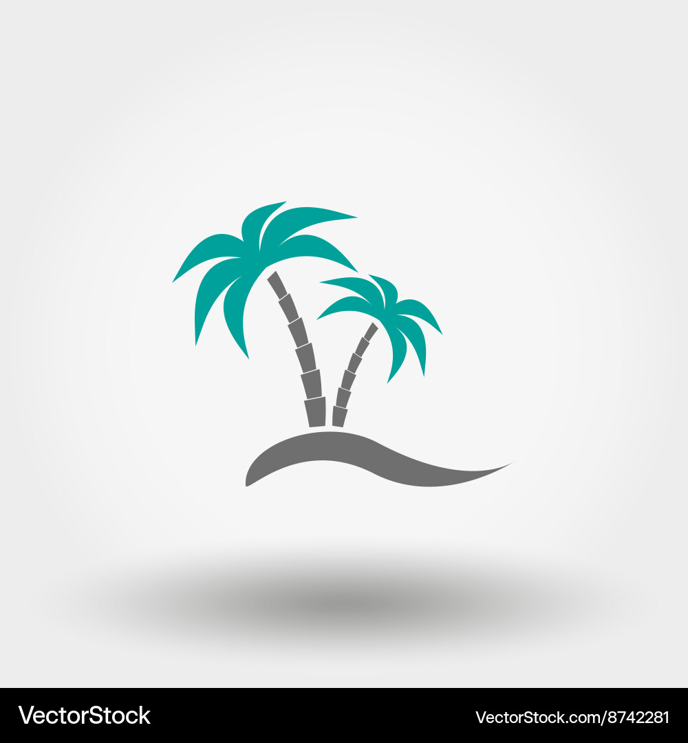 Palms icon Royalty Free Vector Image - VectorStock