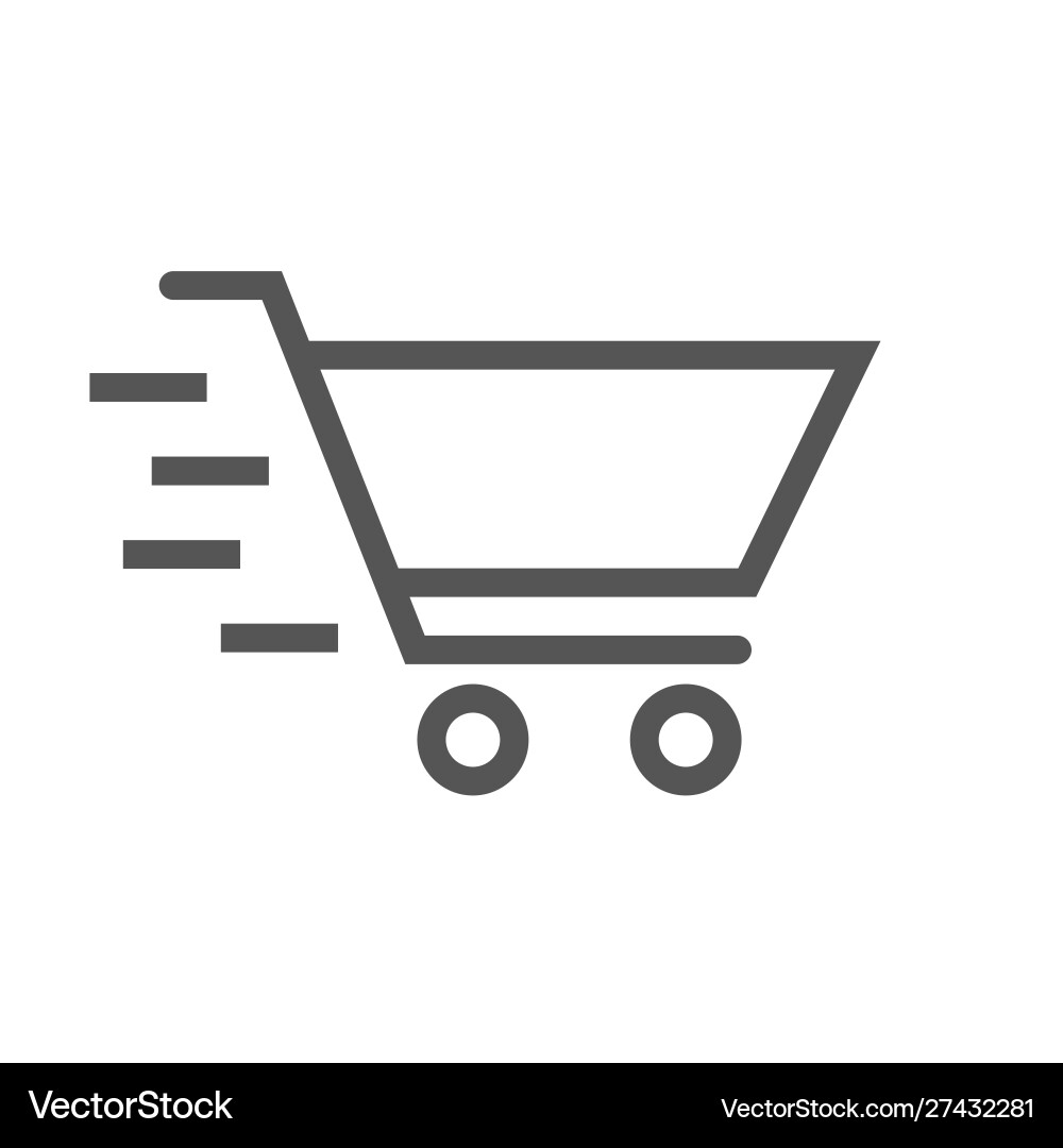 Shopping basket icon for web design eps 10 Vector Image