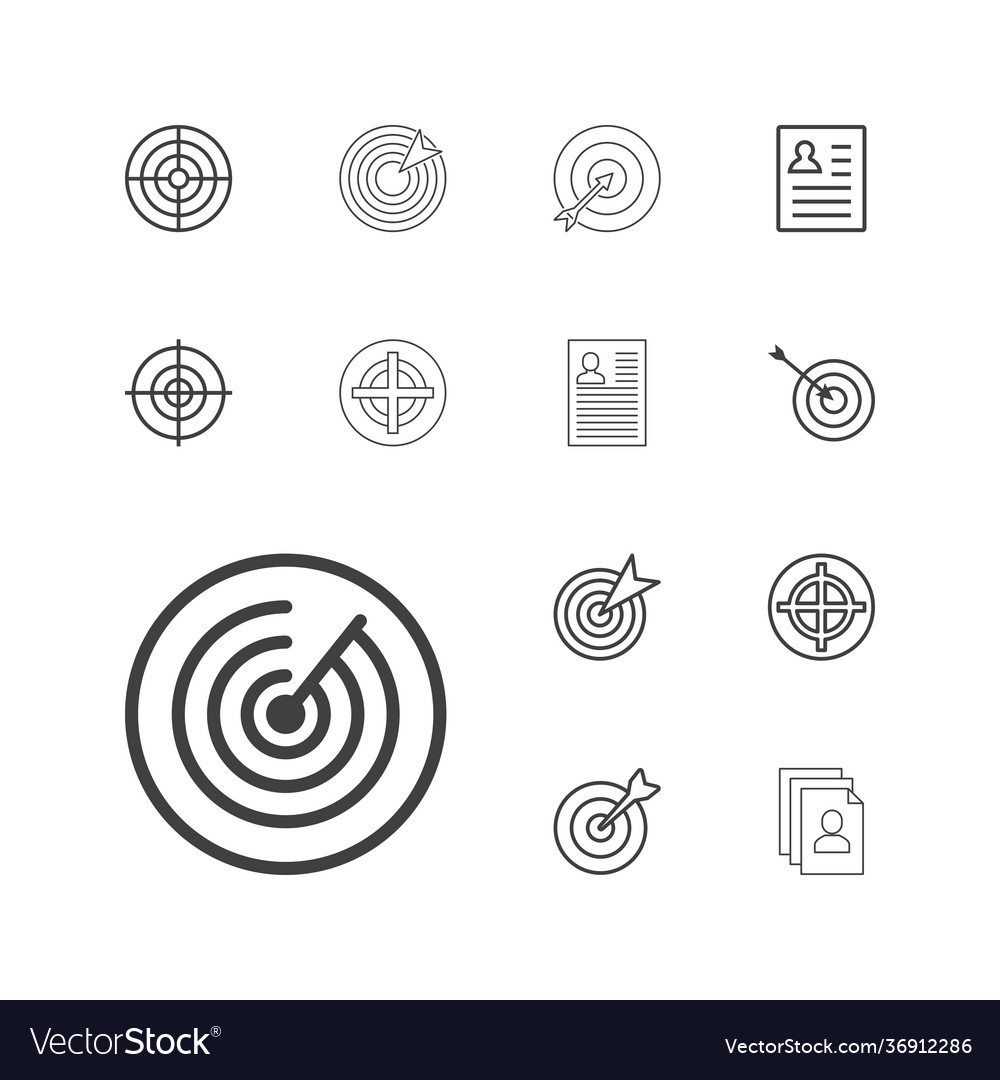 13 opportunity icons Royalty Free Vector Image