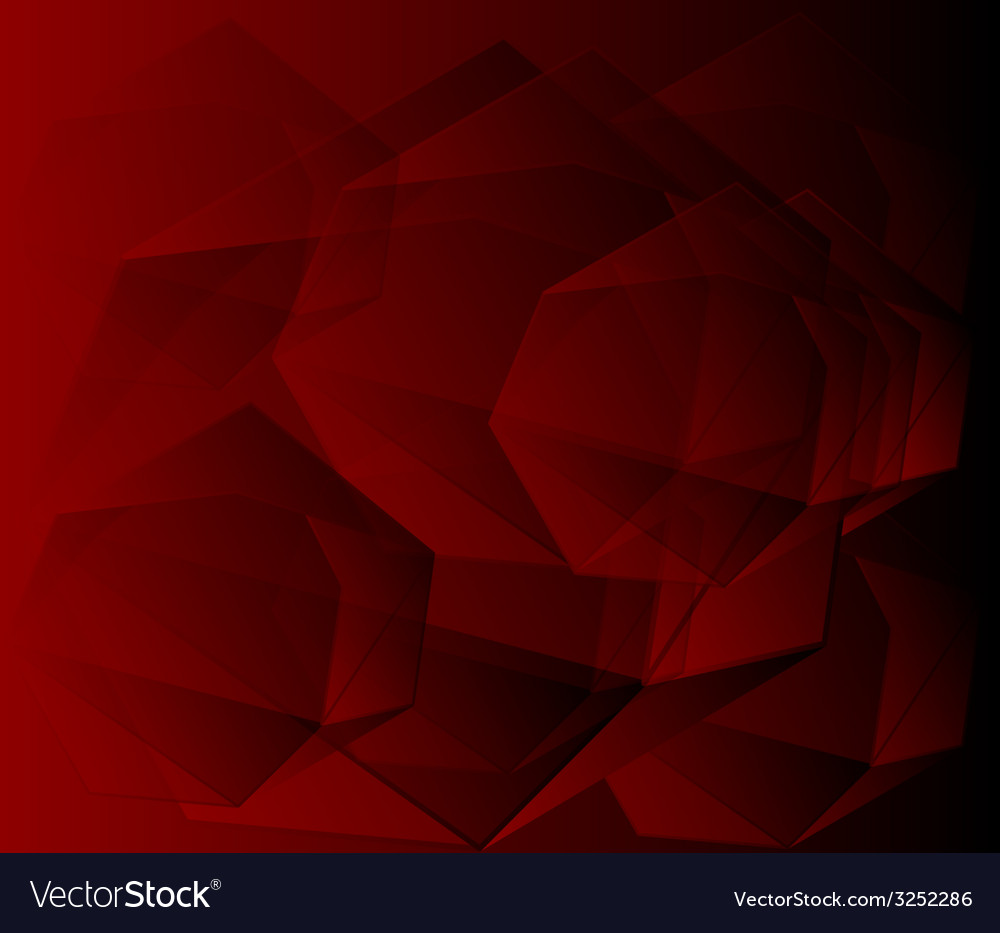 Dark red geometric background Royalty Free Vector Image