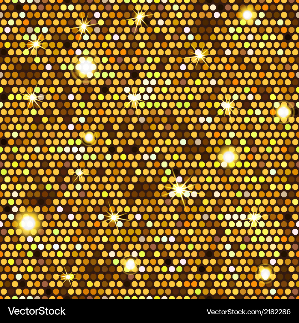 Gold seamless pattern hexagons Royalty Free Vector Image