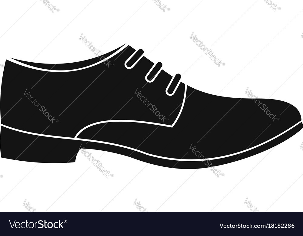 Men shoe icon simple Royalty Free Vector Image