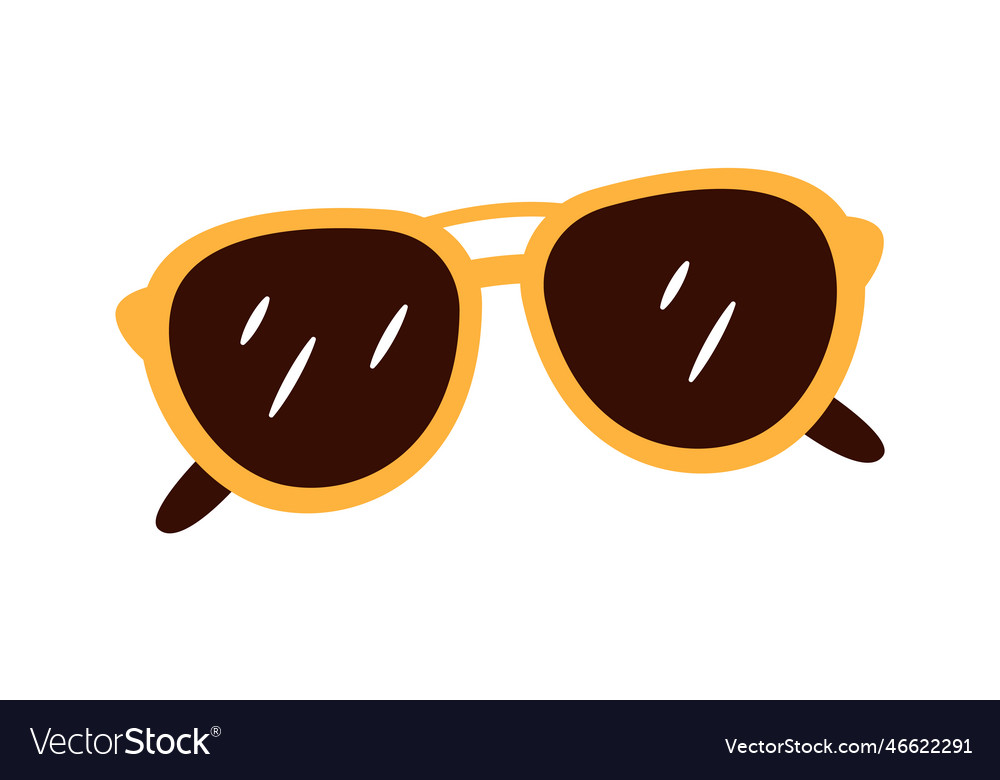 Aviator sunglasses Royalty Free Vector Image VectorStock