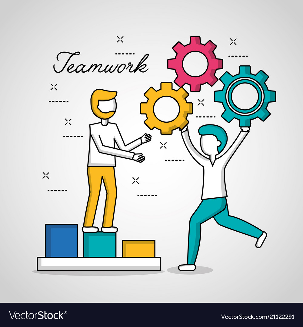 People teamwork concept Royalty Free Vector Image