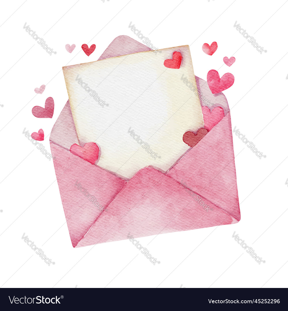 Love letter for valentines day Royalty Free Vector Image