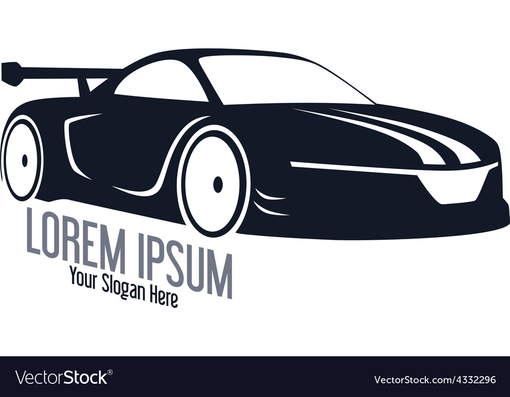 Sports car template Royalty Free Vector Image - VectorStock