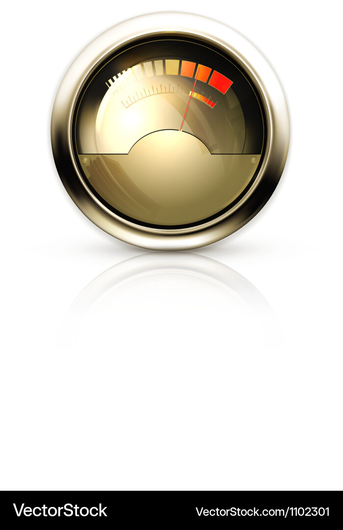 Audio gauge Royalty Free Vector Image - VectorStock