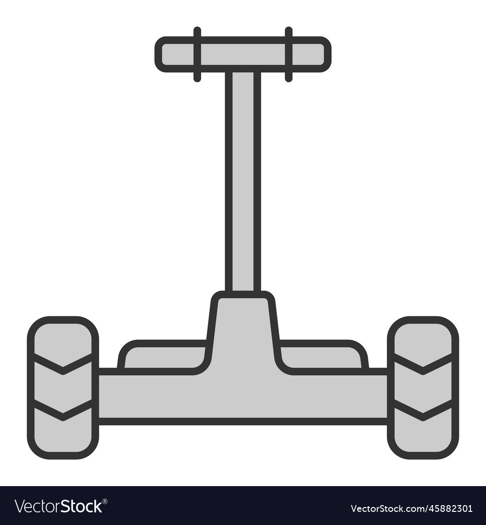Gyroscooter with handle 3 Royalty Free Vector Image